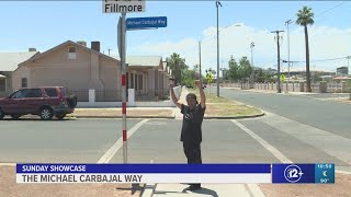 Street dedicated to legendary boxer Michael Carbajal [upl. by Murray]