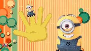 Finger Minions Nursery Rhyme for Children Babies  Minions 2015 [upl. by Cordelie]