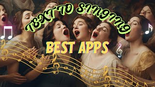 The Best Text to Singing Apps Using AI Vocals [upl. by Kano]