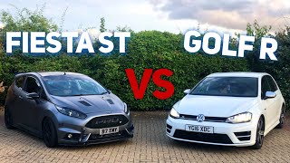 350BHP STAGE 1 MK7 GOLF R VS 320BHP STAGE 3 FIESTA ST [upl. by Betsy43]