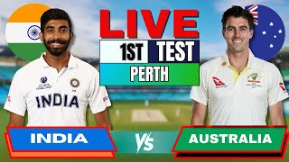 IND vs AUS Test India vs Australia 1st Test Day 3  Live Score amp Commentary  IND vs AUS session 3 [upl. by Paulson376]