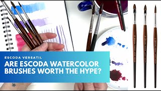 Are Escoda Watercolor Brushes Worth The Hype [upl. by Giannini]