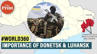 RussiaUkraine crisisWhy Donetsk amp Luhansk 2 breakaway territories along the border are important [upl. by Llesram]