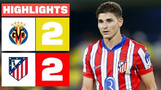 VILLARREAL CF 2  2 ATLÉTICO DE MADRID  RESUMEN LALIGA EA SPORTS [upl. by Greiner]