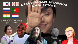 Sevara Nazarhan  Ulugimsan Vatanim Challenge  Chet elliklar ijrosida [upl. by Aiceled]