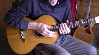 Shufflin Tha Blues  EZ Fingerpicking Blues Lesson  TAB available [upl. by Sedinoel]