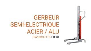 Gerbeur semi électrique polyvalent  transpalettedirect [upl. by Lenny]