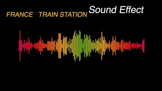 FRANCE TRAIN STATION  Sound Effect [upl. by Asyram]