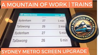 Sydney Metro Screen Upgrades  NSW  Trains [upl. by Sissie633]