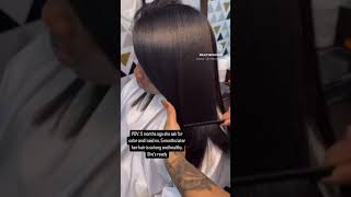 Her hair grow so fast in less than 6 Months hairgrowthtips hairgrowth silkpress [upl. by Nawram997]