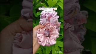 Royal cherry combo youtubeshorts order scrunchies handmade viralvideo [upl. by Elatia536]