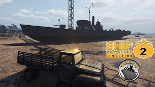 Breaking Down First Warship In DLC  Ship Graveyard Simulator 2 [upl. by Stinson246]