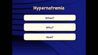 Hypernatremia When why and how [upl. by Euqinomad]