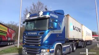 SCANIA en andere LZV trucks  LHV road trains [upl. by Nahgrom]