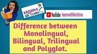 Confusing Words 7 Monolingual Bilingual Trilingual and Polyglot [upl. by Orferd]