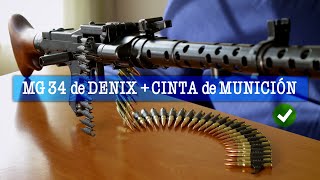 CÓMO AÑADIR UNA CINTA DE MUNICIÓN A LA MG 34 DE DENIX ✅ [upl. by Skelton]