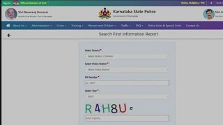 Check FIR status Bangalore  FIR Search Karnataka Police  Full Process Explained in English [upl. by Dib]