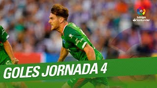 Todos los goles de la Jornada 04 de LaLiga Santander 20182019 [upl. by Ettevi]