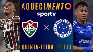 FLUMINENSE X CRUZEIRO  AQUECIMENTO AO VIVO E COM IMAGENS  BRASILEIRÃO 2024  live  sportv [upl. by Atiuqad273]