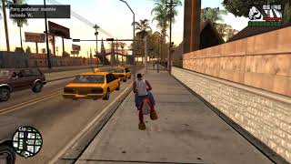 GTA San Andreas con skygfx  cambiando ajustes  de nuevo un poco de GTA SA [upl. by Nowaj]