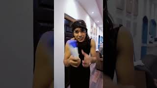 Se acabo el shampoo 🤣🤣 youtubeshorts comedy larin shorts [upl. by Redyr]