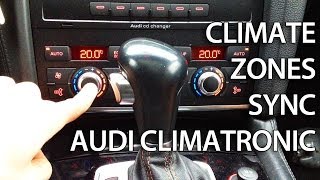 How to activate climate zone sync in Audi Climatronic A4 A5 A6 A7 A8 Q5 Q7 [upl. by Anatola448]