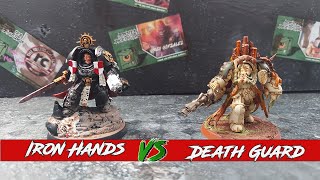 Iron Hands Space Marines v Death Guard 10th edition Warhammer 40k Battle Report [upl. by Gokey]