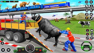 🐃 wild animal zoo transporter 3d truck driving 🐅 wild animal zoo transporter 3d truck driving game [upl. by Adlihtam]