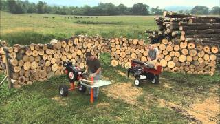 Split Off DR RapidFire vs 34Ton Hydraulic Wood Log Splitter [upl. by Lucy578]