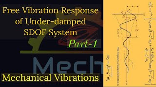 Free vibration Response of Underdamped SDOF system  Part1 [upl. by Weingarten541]