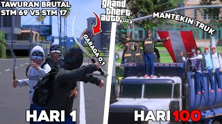 100 HARI DI GTA 5 DARI BERANDALAN SEKOLAH SAMPE JADI KETUA GANGSTER PALING DI TAKUTI [upl. by Tabb30]