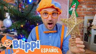 Blippi decora el árbol de Navidad  Vídeos educativos para niños  Vídeos navideños para niños [upl. by Nwatna287]