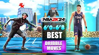 Season 5  BEST DRIBBLE Moves for SMALL amp TALL GUARDS😈 in NBA 2K24  DBOOK DRIBBLE STYLE🤯 [upl. by Htebazileyram]