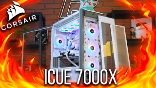 PROBE EL TOPE DE GAMA 😱 GABINETE CORSAIR ICUE 7000X [upl. by Ruy]