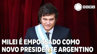 Javier Milei é empossado novo presidente da Argentina [upl. by Mateya]