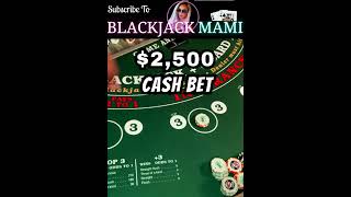 Blackjack 2500 Bet UNBELIEVEABLE High Limit Casino Gambling Session casino gambling blackjack [upl. by Oidgime]