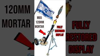 1950s 120mm M65 Israeli Towed Mortar Fully Functional Display squad army military historical [upl. by Darra]