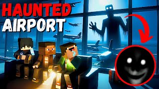 HAUNTED AIRPORT😨 Minecraft horror video in hindi [upl. by Asilanna172]