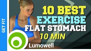 10 Best Exercise to Flatten Your Stomach [upl. by Girovard]