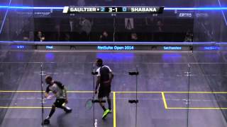 Squash  2014 Netsuite Open  Final Roundup  Gaultier v Shabana [upl. by Nollahp]