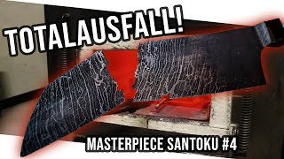 Damast Messer komplett versaut MASTERPIECE SANTOKU 4 [upl. by Adnirol191]