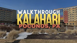 Tour of KalahariResorts Quick Walkthrough  Poconos PA no commentary familyvlog familytime [upl. by Anileda121]