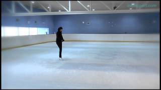 Patinaje sobre hielo 13 Pirueta de dos pies [upl. by Nuhsal]