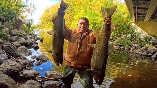 Pesca de salmones gigantes Cruzamos al Estado de Wisconsin a buscar los salmones kings [upl. by Anikas]