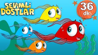 Kırmızı Balık ile Renkleri Öğreniyorum Sevimli Dostlar Bebek Şarkıları  Adisebaba TV Nursery Rhymes [upl. by Ayotnom]