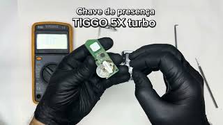 Como trocar bateria da chave de presença do chery TIGGO 5X turbo 2424 [upl. by Grussing]