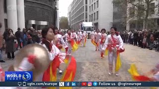 Chinese group takes center stage at London’s Lord Mayor Show [upl. by Nnylirehs]