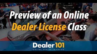 Get a Car Dealer License without a lot Class Preview from May 2020 [upl. by Dore680]