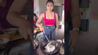 She Serve Delicious Fried Noodle with Becon  Thai Street Food [upl. by Aneehta]