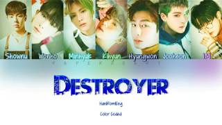 MONSTA X 몬스타엑스  Destroyer HanRomEng ColorCoded Lyrics [upl. by Nicodemus]